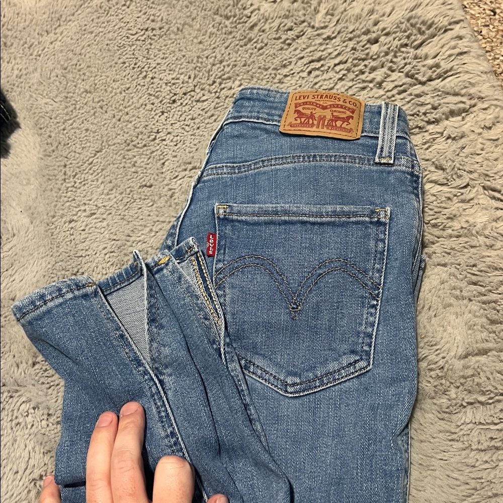 High Rise Blue Jeans - Picture 2 of 3